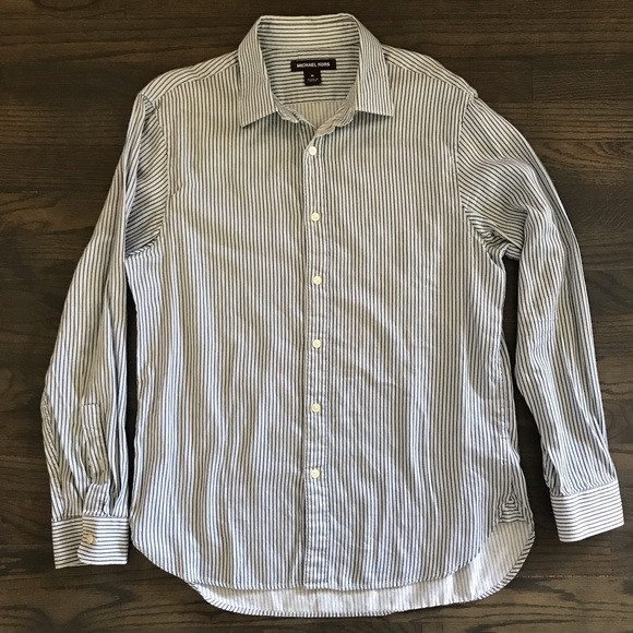 michael kors men's long sleeve shirt